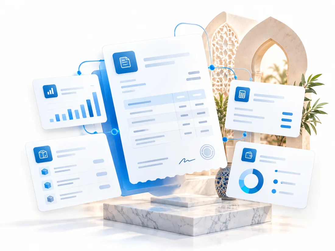 Facture, stock, trésorerie et tableaux de bord reliés dans une même plateforme Comptably